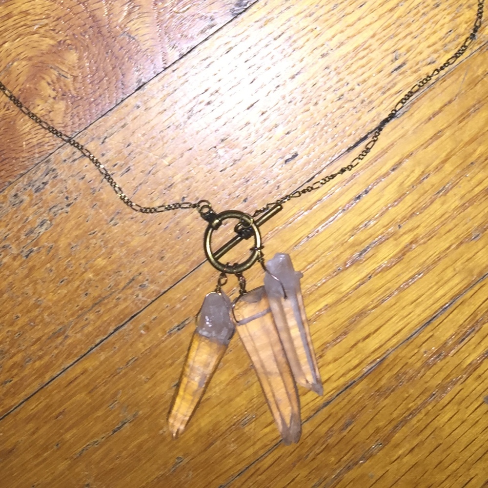 Urban Outfitters Multi-Crystal Pendant Necklace